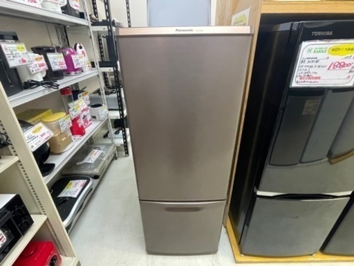 【リサイクルサービス八光】2016年製　パナソニック　NR-B178W-T [冷蔵庫(168L 右開き) 2ドア マホガニーブラウン]