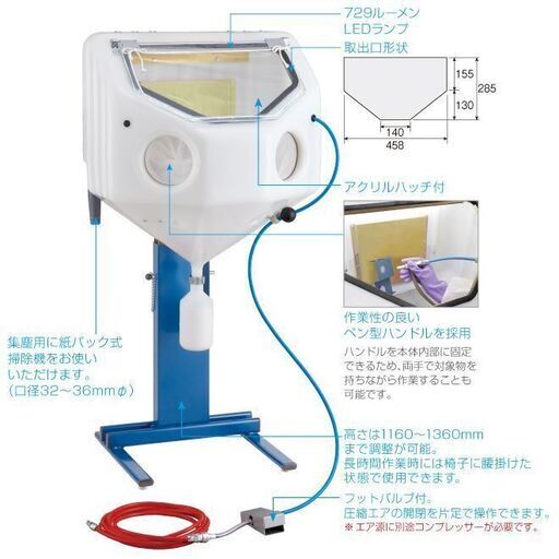 中古 ホーザン(HOZAN) サンドブラスト ショットブラスト SG-106