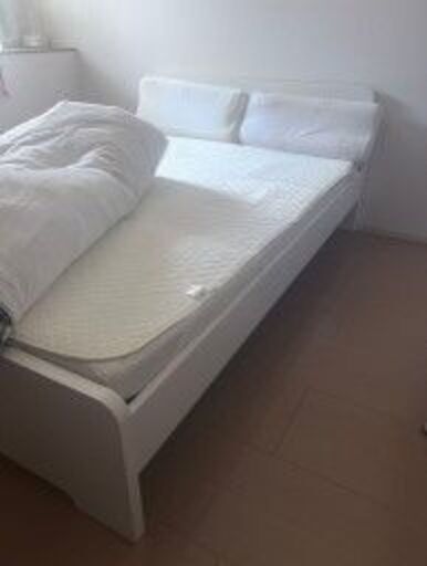 IKEA MALM + Muatsu Sleep Spa　ダブルベッド
