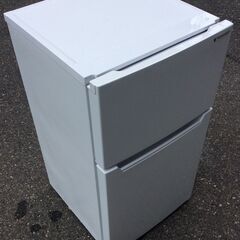 【RKGRE-336】特価！ヤマダ/87L 2ドア冷凍冷蔵庫/YRZ-C09H1/中古品/2022年製/当社より近隣無料配達！