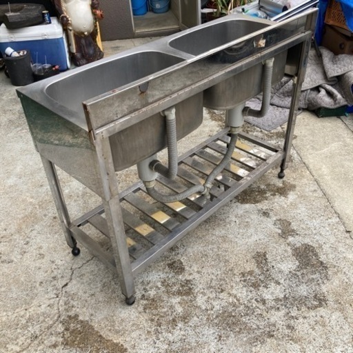 お値下げしました 業務用2層式シンク - キッチンツール 