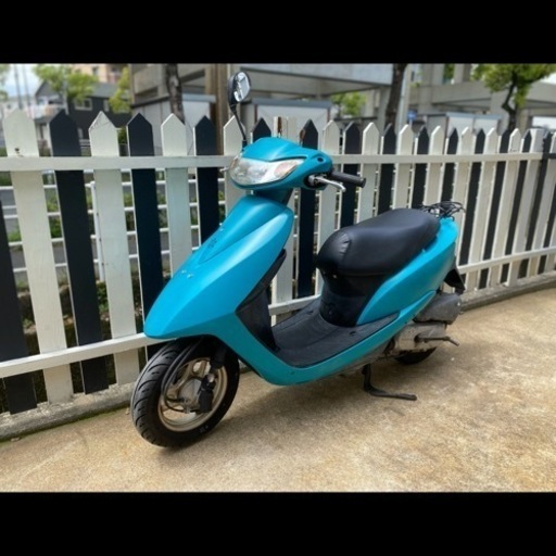 HONDA ホンダ DIO ディオAF62 50cc セル・キック始動  実働 4スト キャブ ブルー系 通勤 通学 スクーター 原付 現状
