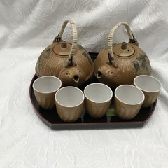 たぬき茶器 急須×湯呑セット