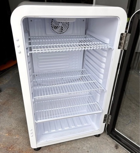 札幌市内配送可 21年製 Hijiru ヒジル 95L レトロ冷蔵ショーケース HJR  