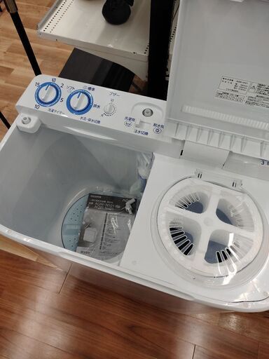 6ヶ月間動作保証付 AQUA 2層式洗濯機