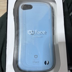 iFace(青)+強化ガラス保護フィルム iPhoneSE ワイ...