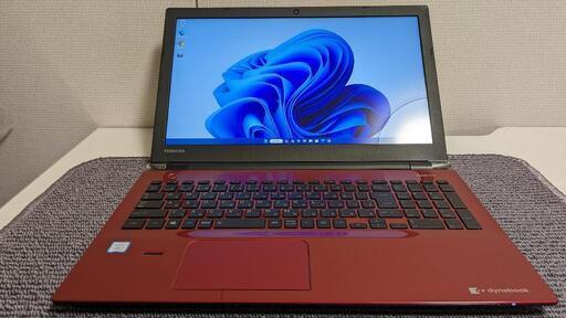 商談中◇東芝☆7世代Corei7 SSD搭載 ☆お洒落なワインレッドカラー☆