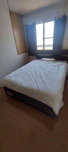 ダブルベッド Wooden Ikea Bed