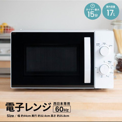 【ネット決済】お値下げ★超美品  シンプル電子レンジ  西日本