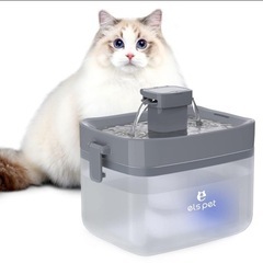 猫 水飲み器 ELS PET ペット 自動給水器 1.5L大容量...