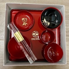 ★新品未使用★赤坂日枝神社お食い初めセット