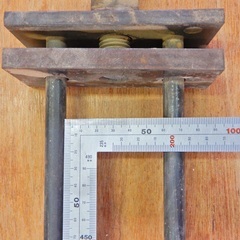 テーブル天板やカウンター天板を作る、板はぎクランプ17本