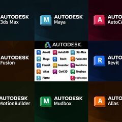 【ネット決済・配送可】Autodesk 製各ソフト群 50種類以...