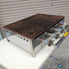 応談中【業務応援】イベント模擬店用品 お祭り 厨房 鉄板焼き器 ガス LP  グリラー 極厚鉄板 お好み焼き 15ミリ