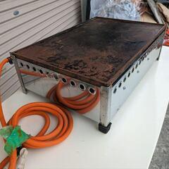 応談中【業務応援】イベント模擬店用品 お祭り 厨房 鉄板焼き器 ガス LP  グリラー 極厚鉄板 お好み焼き 15ミリ