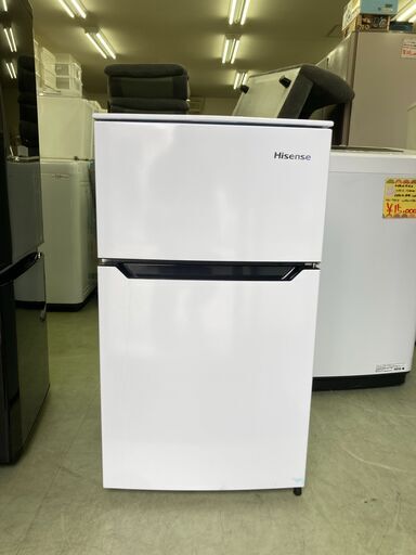 【リサイクルショップ　ピカソ　小松原】2020年製 ハイセンス Hisense 2ドア  右開き 冷蔵93L 冷凍 26L 冷蔵庫 ホワイト HR-B95A★6419★