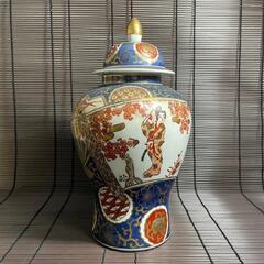 『飾り壺』GOLD IMARI　古伊万里様式　骨董品　高さ33cm
