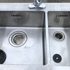 ⭐︎中古品　2槽シンク　　900×600×800mm  厨房用品⭐︎