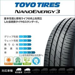  TOYO TIRES　トーヨータイヤ  NANOENERGY3...