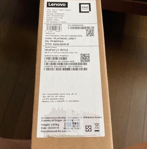 Lenovo(レノボ) IdeaPad L360i ノートパソコン