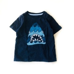 baby Gap 半袖 Tシャツ 80 サメ プリント ネイビー