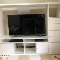 IKEA  テレビ収納台　ラップランド　ホワイト
