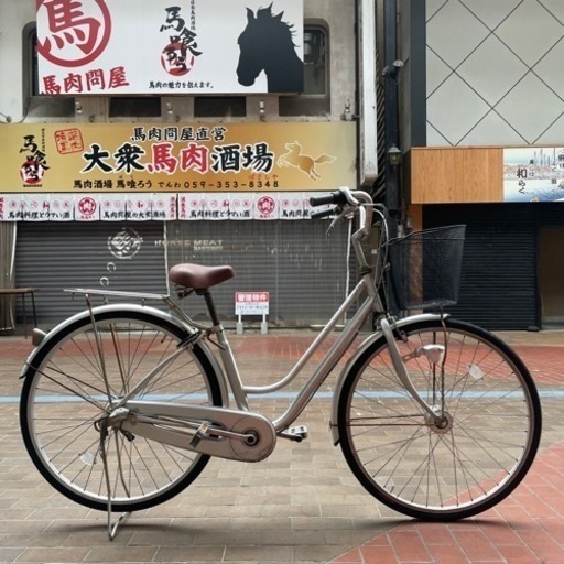 【超お買い得】  27インチ シティーサイクル 内装3段変速 オートライト