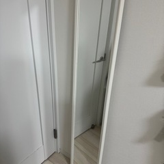 IKEA 全身鏡 ホワイト フラークナン 
