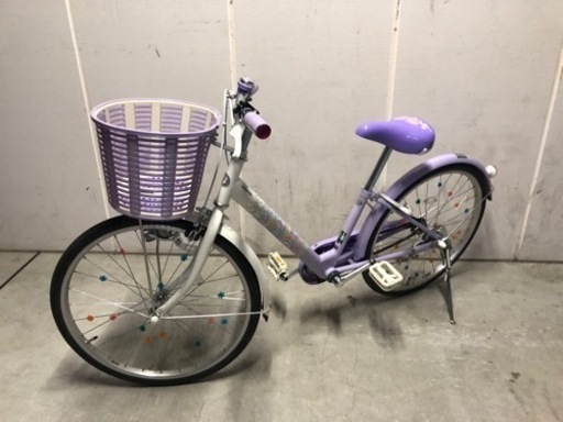 子ども用自転車 エコパル 22インチ 紫色 25】子供用自転車 子供車