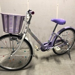 子ども用自転車　エコパル　22インチ　　紫色