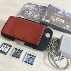 ニンテンドー　3DS メタリック　レッド　拡張コントローラー　