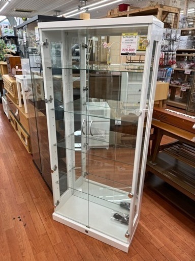 LEDランプ付きコレクションケース　◎鍵欠品【リサイクルマート下関店】