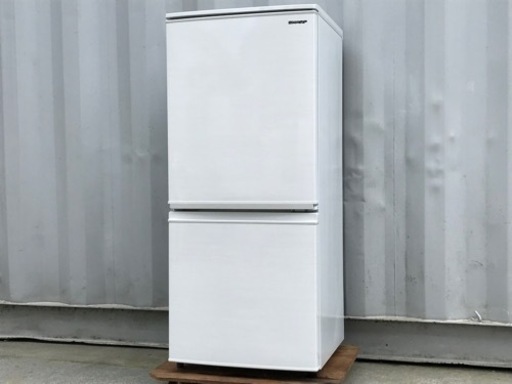 E301J◇シャープ◇２ドア冷蔵庫◇137L◇2018年製◇どっちもドア◇SJ-D14E-W