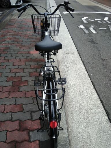 bd26インチ BD26インチベージュ シティサイクル 前面バスケット付き