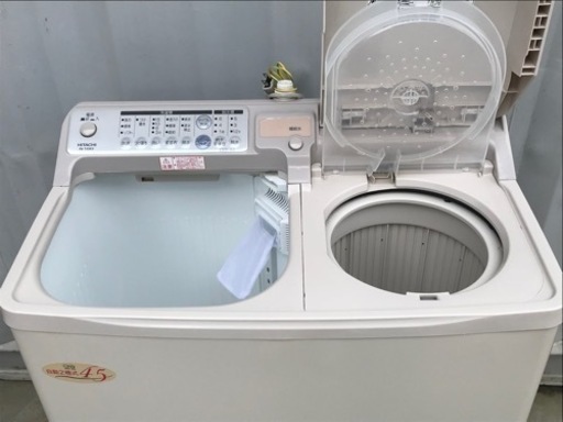 E302J◇日立◇自動二層式洗濯機◇洗濯4.5kg脱水5kg◇脱水槽95L◇2020年  