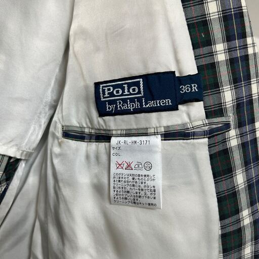 DJ45S】ラルフローレン チェック柄ジャケット US/XSサイズ 楽天市場