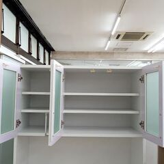 ★ジモティ割あり★  レンジボード ナチュラルベージュ H179.5×D40×W89.5 クリーニング済み TJ5475 ☆ジモティ割あり☆ レンジボード ナチュラルベージュ H179.5×D40×W89