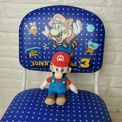 1990年 当時物 スーパーマリオ3 学習机の椅子 くろがね サイズ調整可