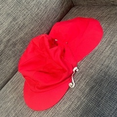 園児カラー帽子赤