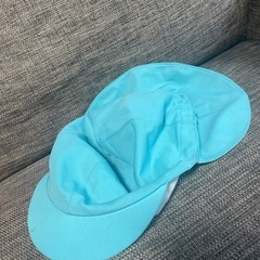 園児カラー帽子水色