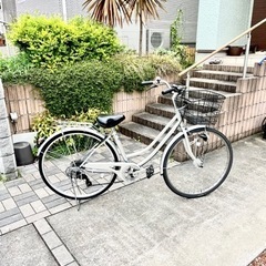 終了しました【美品】?‍♀️ママチャリ自転車27インチ☆6速変速