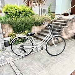 終了しました【美品】🚴‍♀️ママチャリ自転車27インチ★6速変速★