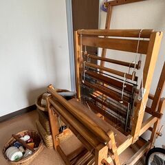 東京手織り機のろくろ式織機