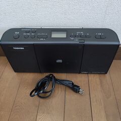 値下げ可能東芝FM・AMラジオCD付 TY-C24黒