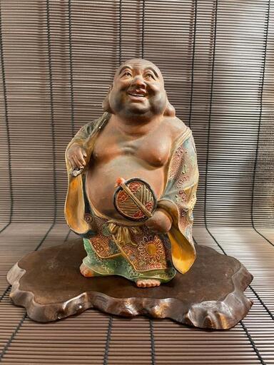 『布袋』九谷焼　仏像　高さ20cm 七福神