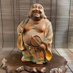 『布袋』九谷焼　仏像　高さ20cm 七福神