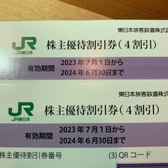 JR東日本 株主優待券2枚