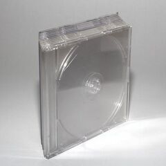 中古「CD・DVD用　透明収納プラケース」11枚