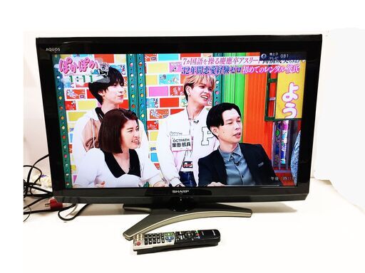 ◎ SHARP 32型 液晶カラーテレビ LC-32E8 2011年清製 動作OK 純正リモコン付き 目立つ傷/汚れなし