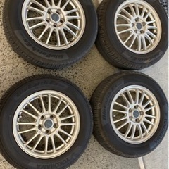 夏タイヤ、ホイール、車のパーツ、4本セット